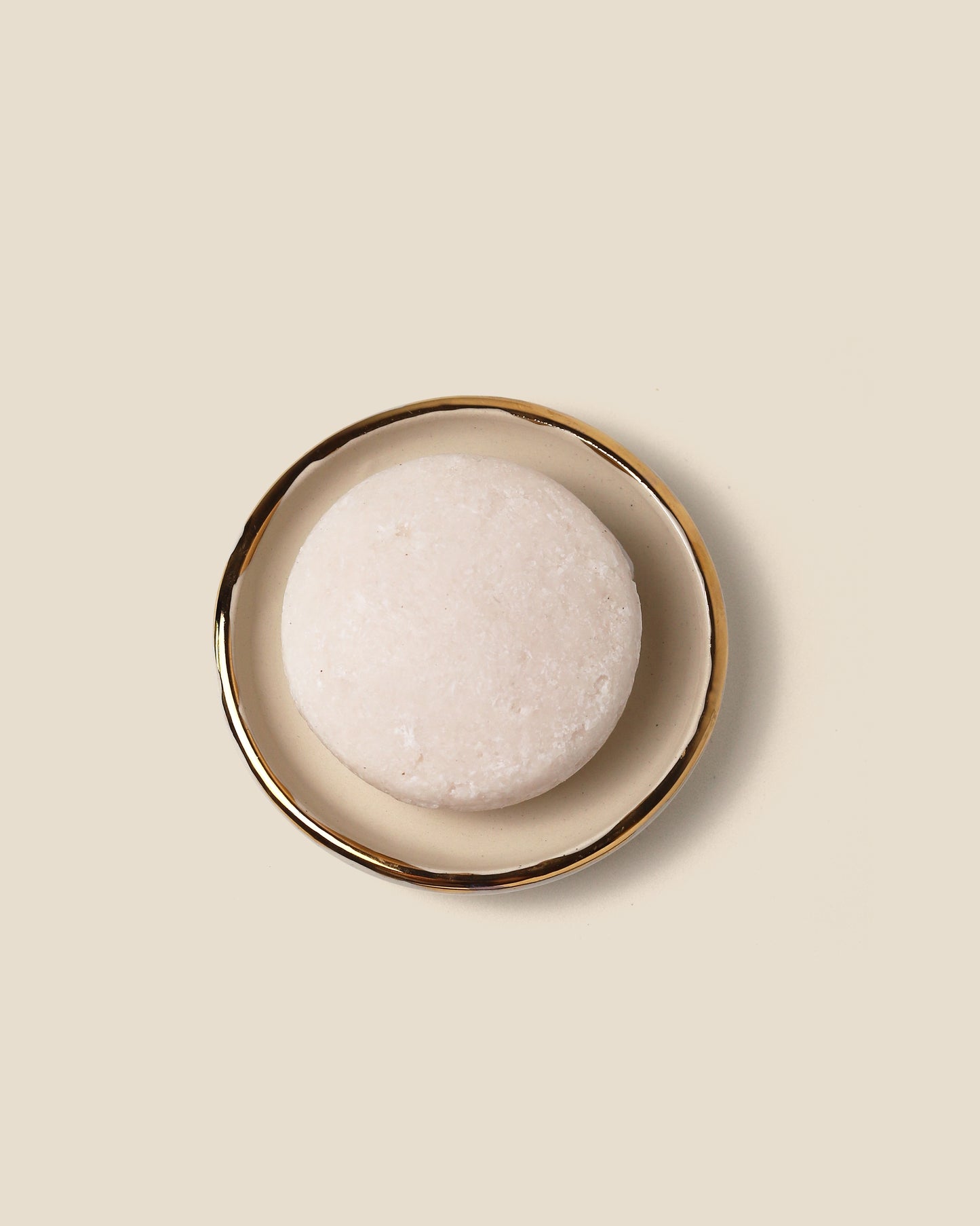 Ceramic soap dish - round format
